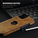 iPhone 11 Pro Θήκη Κινητού από Οικολογικό Δέρμα - Back Leather Case Brown - Image 2