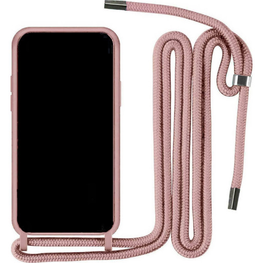 Xiaomi Poco X6 5G Θήκη Σιλικόνης με Κορδόνι – Ροζ Back Case