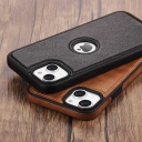 iPhone 11 Θήκη Κινητού από Οικολογικό Δέρμα - Back Leather Case Black - Image 3
