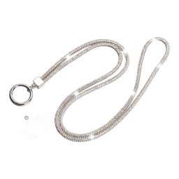 Μακρύ Λουράκι Λαιμού για Κινητό Ασημί - Smartphone Chain Silver