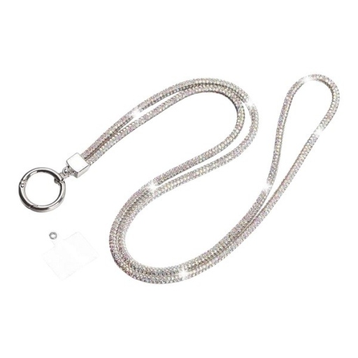 Μακρύ Λουράκι Λαιμού για Κινητό Ασημί - Smartphone Chain Silver