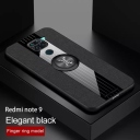 Back Case Cloth Pattern with ring for Huawei P30 Lite Brown - Θήκη προστασίας με δαχτυλίδι στην πλάτη Καφέ - OEM - Image 3