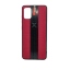 Back Case Cloth Pattern with ring for Samsung Galaxy A51 Red - Θήκη προστασίας με δαχτυλίδι στην πλάτη Κόκκινη - OEM