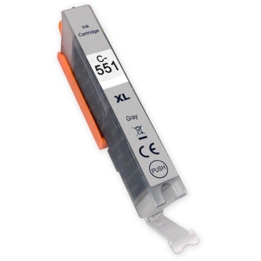 Canon CLI 551 XL Grey - Γκρι Συμβατό Μελάνι Εκτυπωτή
