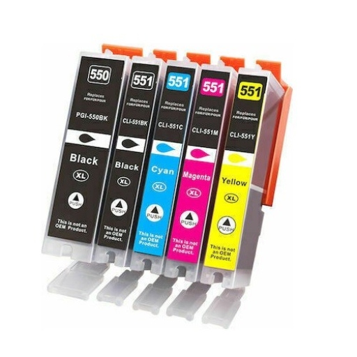 Canon PGI550 - CLI-551 XL Pack - Σετ Συμβατά Μελάνια Εκτυπωτή