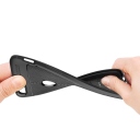 CARBON SILICONE BACK CASE FOR HUAWEI P40 - BLACK - Image 2