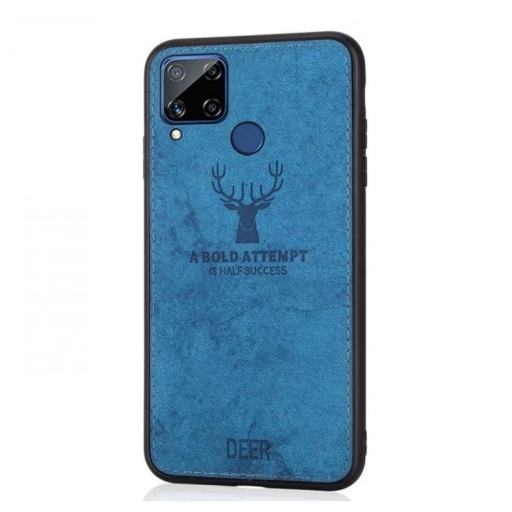 DEER CLOTH BACK CASE FOR HUAWEI P40 LITE - BLUE