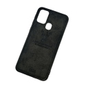 DEER CLOTH BACK CASE FOR SAMSUNG M21- BLACK - Image 1