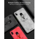 DEER CLOTH BACK CASE FOR SAMSUNG M31 - RED - Image 3