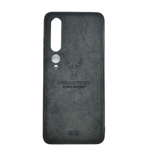 DEER CLOTH BACK CASE FOR XIAOMI Mi 10 - BLACK