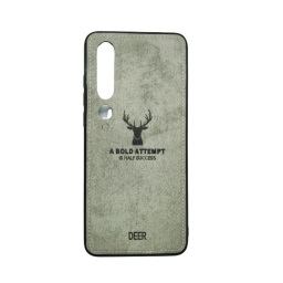 DEER CLOTH BACK CASE FOR XIAOMI Mi 10 - GREY