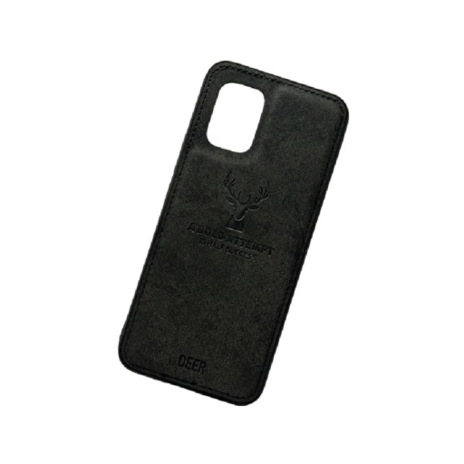 DEER CLOTH BACK CASE FOR XIAOMI Mi 10 Lite - BLACK