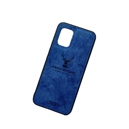 DEER CLOTH BACK CASE FOR XIAOMI Mi 10 Lite - BLUE