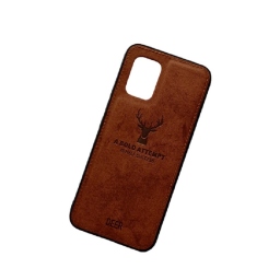 DEER CLOTH BACK CASE FOR XIAOMI Mi 10 Lite - BROWN