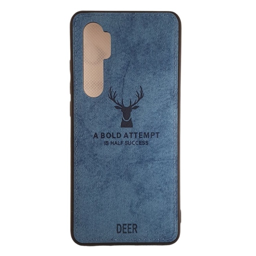DEER CLOTH BACK CASE FOR XIAOMI Mi Note 10 Lite - BLUE
