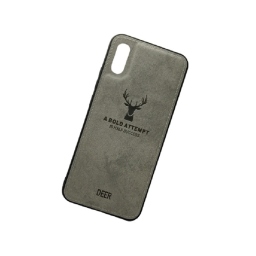DEER CLOTH BACK CASE FOR XIAOMI REDMI 9A - GREY