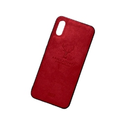 DEER CLOTH BACK CASE FOR XIAOMI REDMI 9A - RED