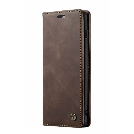 ΔΕΡΜΑΤΙΝΗ ΘΗΚΗ ΠΡΟΣΤΑΣΙΑΣ ΤΥΠΟΥ WALLET ΓΙΑ REDMI NOTE 11 PRO PLUS 5G ΚΑΦΕ - LUXURY LEATHER FLIP CASE BROWN - CASEME