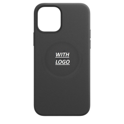 Δερμάτινη MagSafe Animation iPhone 12 Black - Luxuri Leather Case Black