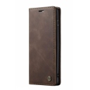 Θήκη Προστασίας Δερμάτινη Τύπου Wallet Redmi Note 10 4G - Redmi Note 10s - Luxury Leather Flip Case Caseme - Brown - Image 1