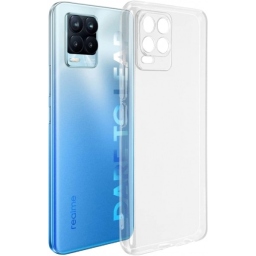 Διάφανη Θήκη Σιλικόνης για Realme 8 - 8 Pro με Προστασία Κάμερας