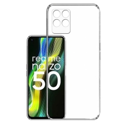 Διάφανη Θήκη Σιλικόνης για Realme Narzo 50 με Προστασία Κάμερας