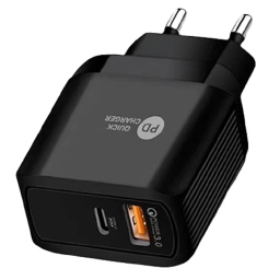 Φορτιστής Οικιακός Xnous QC20 USB 3 - PD 20W Μαύρος