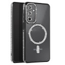 Samsung Galaxy A17 Θήκη Glitter & Strass με Μαύρα Πλαίσια - Image 1