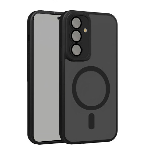 Θήκη Samsung Galaxy A17 Matte Μαύρη – Με MagSafe Ring & Προστασία Κάμερας