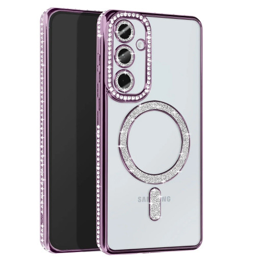 Samsung Galaxy A17 Μωβ Θήκη Glitter & Strass Style