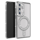 Samsung Galaxy A17 Ασημί Θήκη Glitter & Strass Style - Image 1