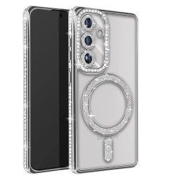 Samsung Galaxy A17 Ασημί Θήκη Glitter & Strass Style