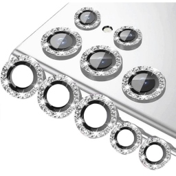 Galaxy S22 Ultra Ασημί Camera Lens Silver Glitter