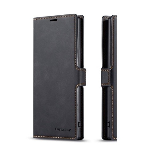 Galaxy S24 Ultra Δερμάτινη Θήκη Book Μαγνητική Black