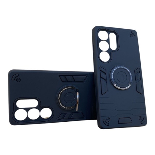 Θήκη Armor Shockproof για Samsung Galaxy S25 Ultra με Stand Μαύρη