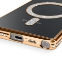 Samsung Galaxy S25 Ultra Θήκη Σιλικόνης με Glitter - Strass Gold - Image 3