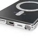 Galaxy S25 Ultra Θήκη Σιλικόνης με Glitter - Strass Silver - Image 2