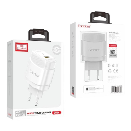 Ταχεία Φόρτιση με Καλώδιο USB to iPhone - Eardom EU-36