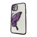 iPhone 11 Glitter Case Butterfly - Θήκη Σιλικόνης με Προστασία Κάμερας Purple - Image 2