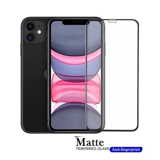 iPhone 11 Matte Anti-Fingerprint Full Tempered Glass
