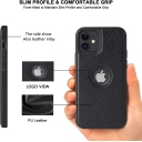 iPhone 11 Pro Θήκη Κινητού από Οικολογικό Δέρμα - Back Leather Case Black - Image 2