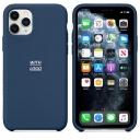 iPhone 11 Pro Max Θήκη Σιλικόνης - Back Case Silicone Navy Blue - Image 1