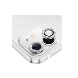 iPhone 11 Προστασία Κάμερας Ασημί Strass - Camera Protector Ring Silver