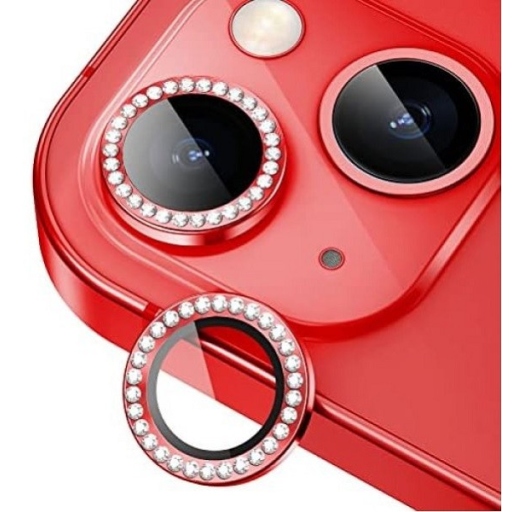 iPhone 11 Προστασία Κάμερας Στρας Κόκκινα - Camera Protector Ring Lens Red