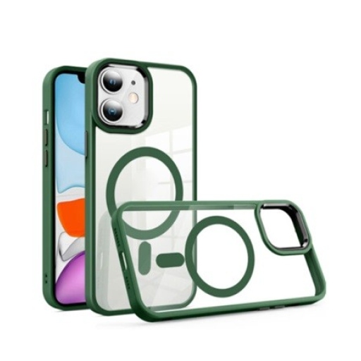 iPhone 11 Θήκη Κινητού MagSafe - Back Case Green Frame