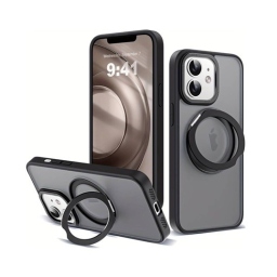 iPhone 11 Θήκη MagSafe Μαύρη - Back Case Ring Stand Black