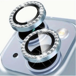 iPhone 12 Mini Προστασία Κάμερας Στρας Γαλάζια - Camera Protector Ring Lens Blue
