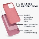 iPhone 12 Pro Θήκη Σιλικόνης Baby Pink - Back Case Silicone Ροζ - Image 3