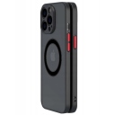 iPhone 12 Pro Max Θήκη Magsafe Black-Red Case Armor - Image 1