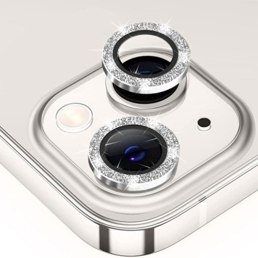 iPhone 13 Ασημί Προστασία Κάμερας Silver Strass Lens